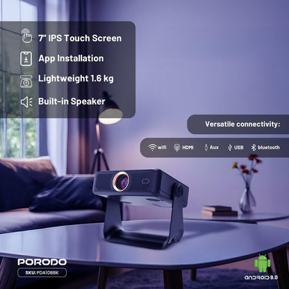 Porodo LifeStyle Optivis Smart HD Projector