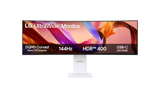 LG 49" UltraWide 144Hz, 1ms, Dual QHD Nano IPS Curved Monitor