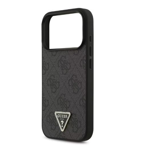 Guess MagSafe 4G PU Leather Case With Triangle Logo-iPhone 17 Pro