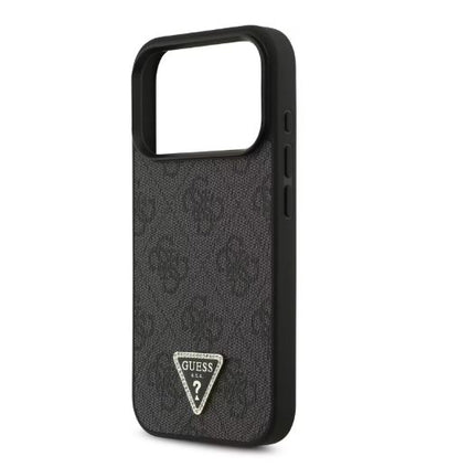 Guess MagSafe 4G PU Leather Case With Triangle Logo-iPhone 17 Pro