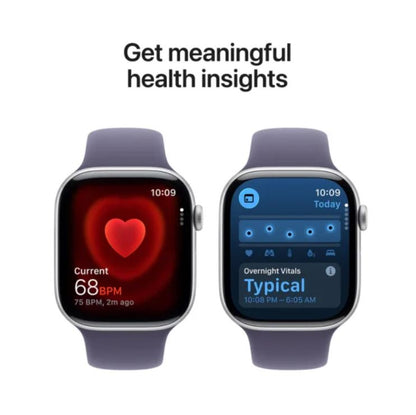 Apple Watch Series 11 GPS 46mm Jet Black Aluminium Case with Black Sport Band – S/M