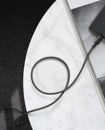 Anker USB-C to Lightning Cable  (6ft/1.8m, New Nylon ) Black