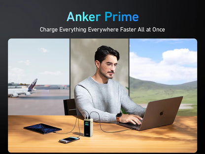ANKER 3-Port 200W Power Bank LCD Screen 20,000mAh Gold