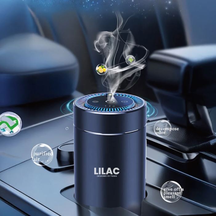 PAWA Lilac Aroma Diffuser with Starry Light-Black