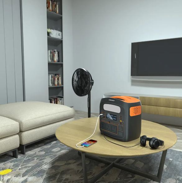 Porodo 1500W Forcebase  Portable Power Station  Black/Orange