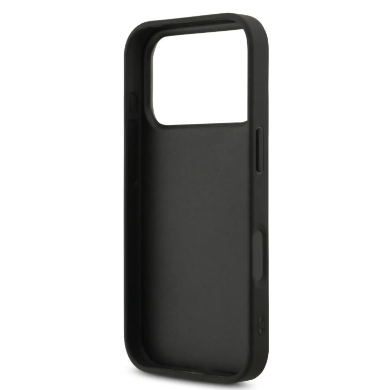 Guess PU Glitter Case With Big 4G Metal Logo-iPhone 17 Pro