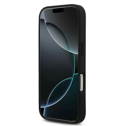 BMW PU Leather & Carbon Case With Colored Line Stitch-iPhone 17 Pro