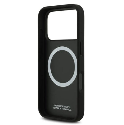 BMW PU Leather & Carbon Case With Colored Line Stitch-iPhone 17 Pro