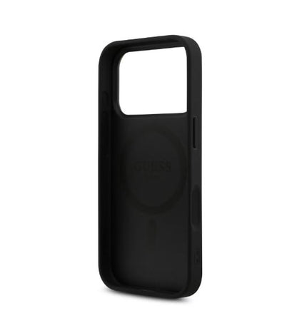 Guess MagSafe 4G PU Leather Case With Triangle Logo-iPhone 17 Pro