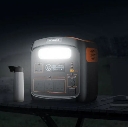 Porodo 1500W Forcebase  Portable Power Station  Black/Orange
