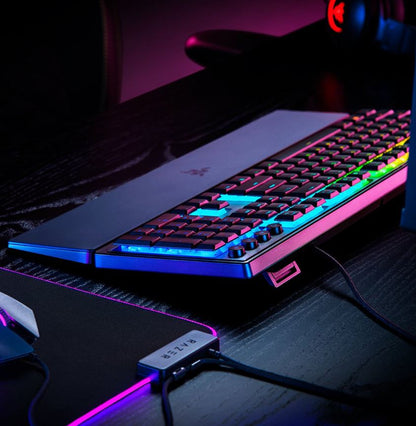 Razer Ornata V3 Low Profile RGB Lighting Zones Wired Gaming Keyboard With Mecha-Membrane Switches