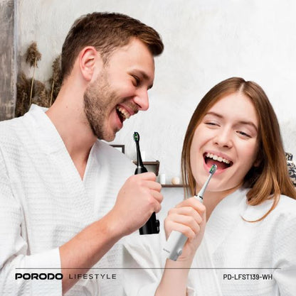 Porodo Lifestyle Water Floss & Sonic Electric Toothbrush-WHITE