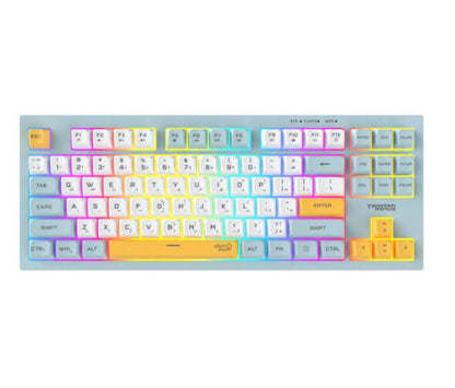 Twisted Minds Spectrum Series Wired Keyboard 80% Compact Gasket structure Membrane - (English / Arabic) Layout