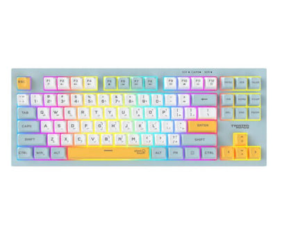 Twisted Minds Spectrum Series Wired Keyboard 80% Compact Gasket structure Membrane - (English / Arabic) Layout