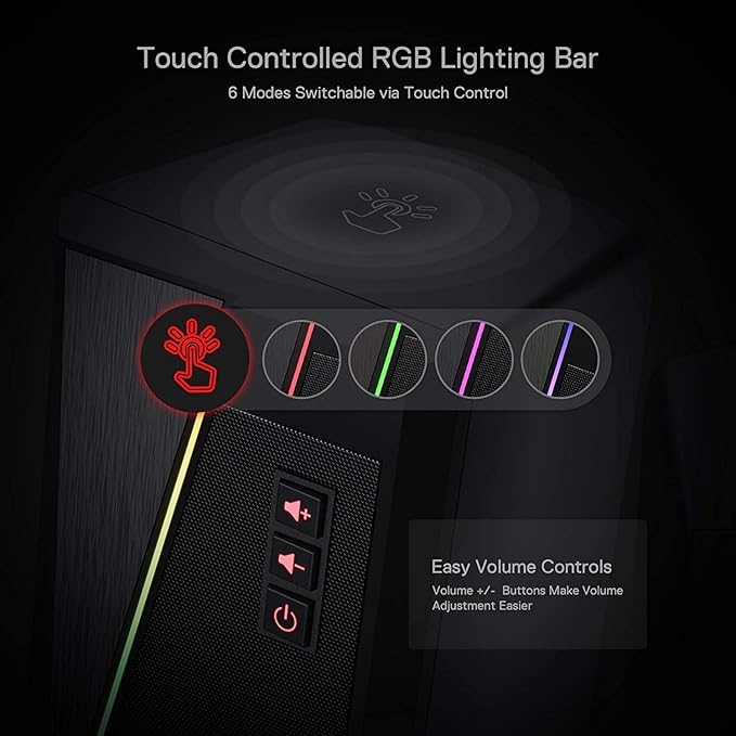 Redragon ANVIL GS520 RGB Wired Gaming Stereo Speakers