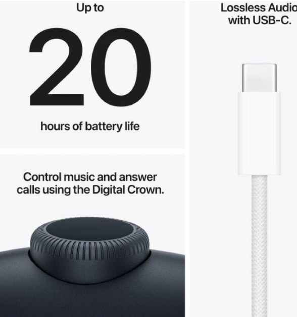 Apple Airpods Max 2 - Bluetooth v5.3 - Wireless - Midnight