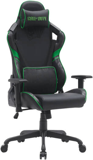 Call Of Duty (COD) Gaming Chair With Adjustable 4D Armrest & Metal Base - Green/Black
