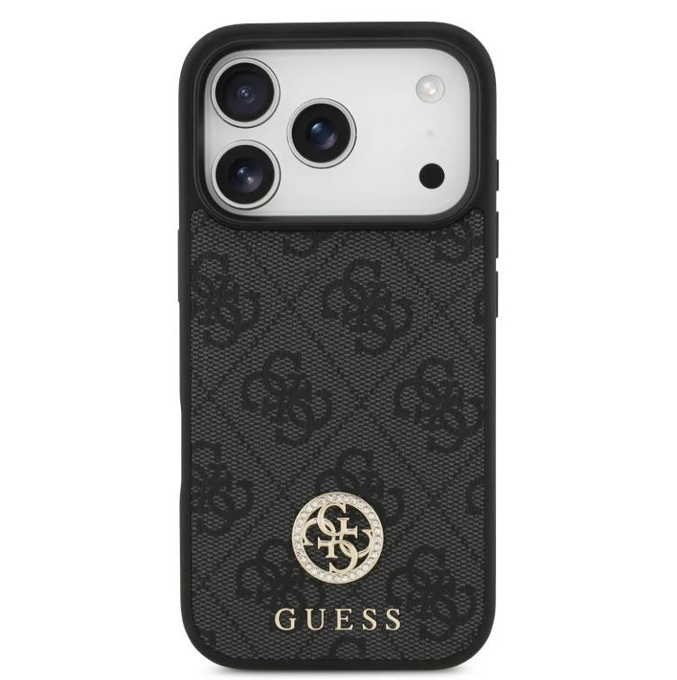 Guess MagSafe 4G PU Leather Case With Classc & Strass Logo-iPhone 17 Pro Max