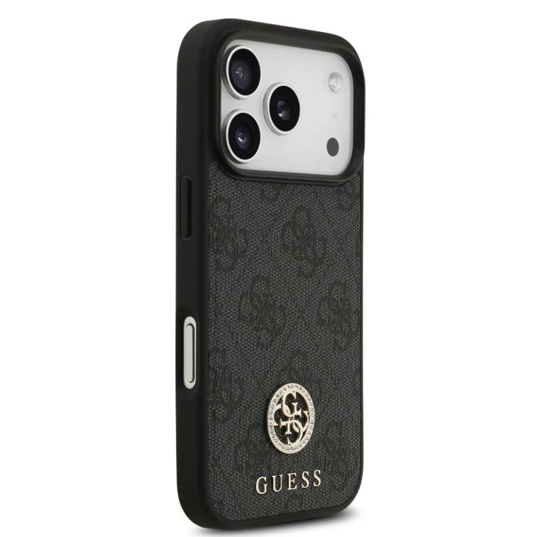 Guess MagSafe 4G PU Leather Case With Classc & Strass Logo-iPhone 17 Pro Max