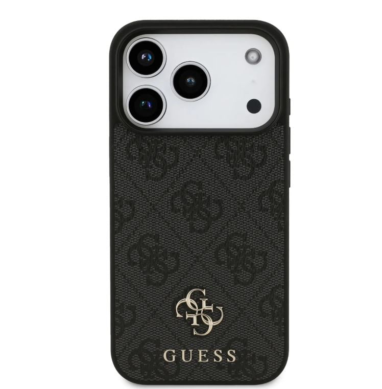 Guess MagSafe 4G PU Leather Case With Small 4G & Classic Metal Logo-iPhone 17 Pro