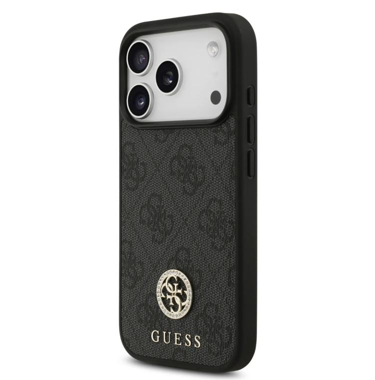 Guess MagSafe 4G PU Leather Case With Classc & Strass Logo-iPhone 17 Pro Max