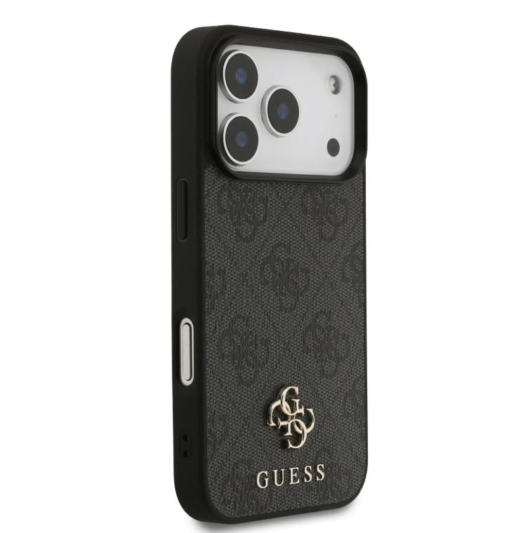 Guess MagSafe 4G PU Leather Case With Small 4G & Classic Metal Logo-iPhone 17 Pro