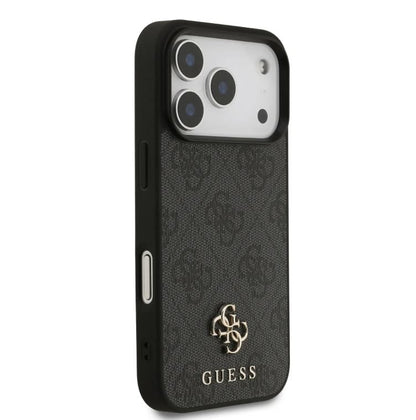 Guess MagSafe 4G PU Leather Case With Small 4G & Classic Metal Logo-iPhone 17 Pro