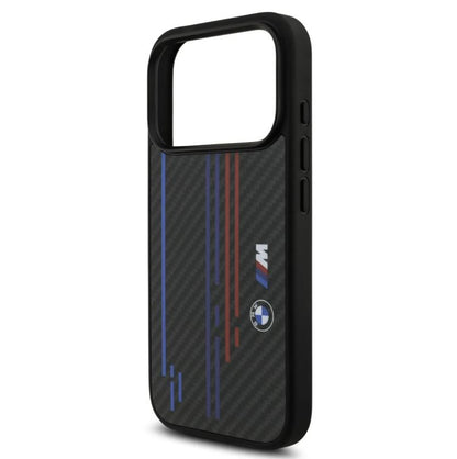 BMW MagSafe Kevlar Case With Printed Tricolor & Metal Logos-iPhone 17 Pro