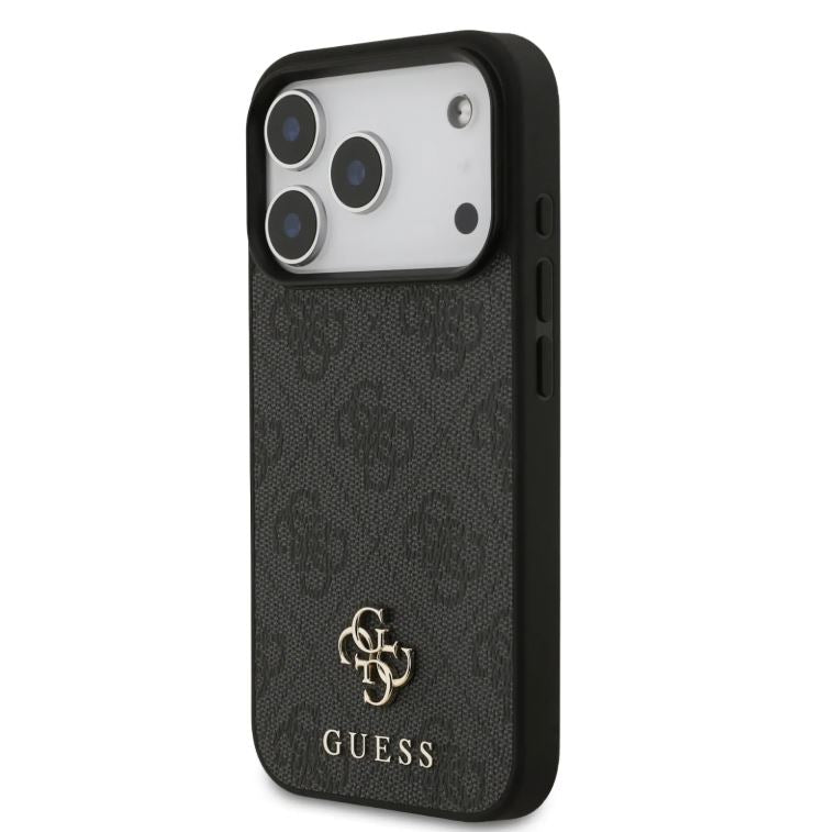 Guess MagSafe 4G PU Leather Case With Small 4G & Classic Metal Logo-iPhone 17 Pro
