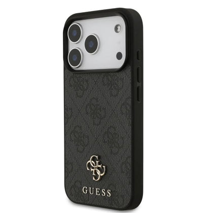 Guess MagSafe 4G PU Leather Case With Small 4G & Classic Metal Logo-iPhone 17 Pro