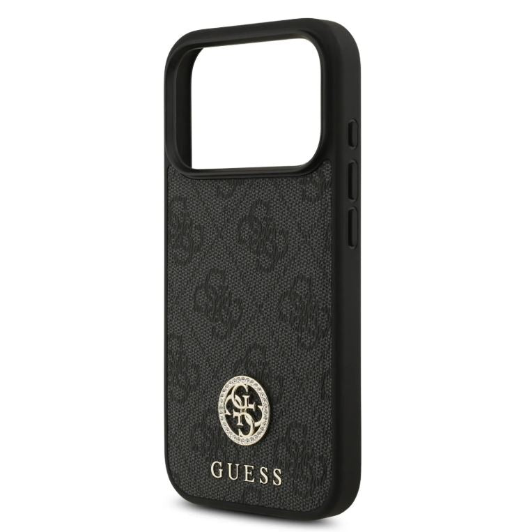 Guess MagSafe 4G PU Leather Case With Classc & Strass Logo-iPhone 17 Pro Max