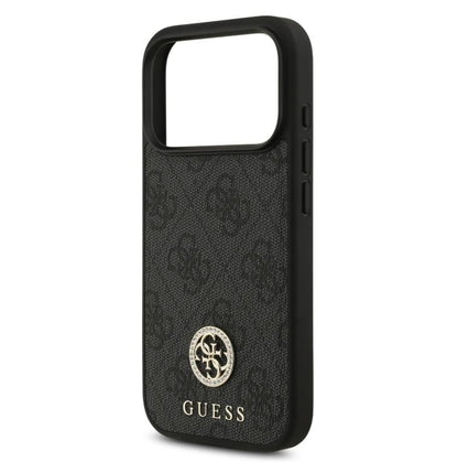 Guess MagSafe 4G PU Leather Case With Classc & Strass Logo-iPhone 17 Pro Max