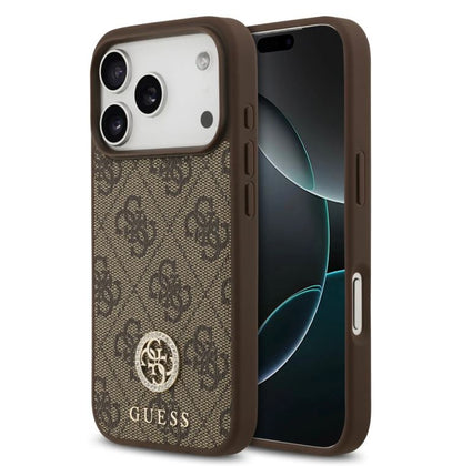 Guess MagSafe 4G PU Leather Case With Classc & Strass Logo-iPhone 17 Pro