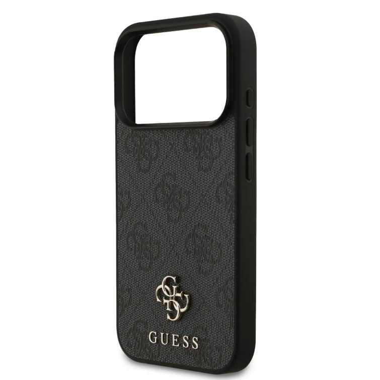 Guess MagSafe 4G PU Leather Case With Small 4G & Classic Metal Logo-iPhone 17 Pro