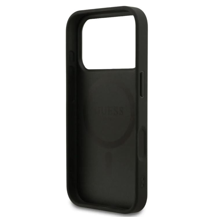 Guess MagSafe 4G PU Leather Case With Small 4G & Classic Metal Logo-iPhone 17 Pro