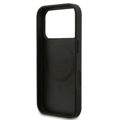 Guess MagSafe 4G PU Leather Case With Small 4G & Classic Metal Logo-iPhone 17 Pro