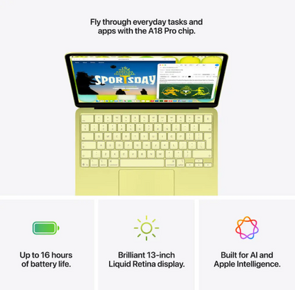 13-inch MacBook Neo A18 Pro chip 6‑core CPU 5‑core GPU 8GB 256GB SSD-Blush
