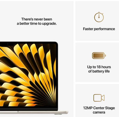 15-inch MacBook Air M4 10C CPU and 10C GPU 16GB 512GB SSD Starlight