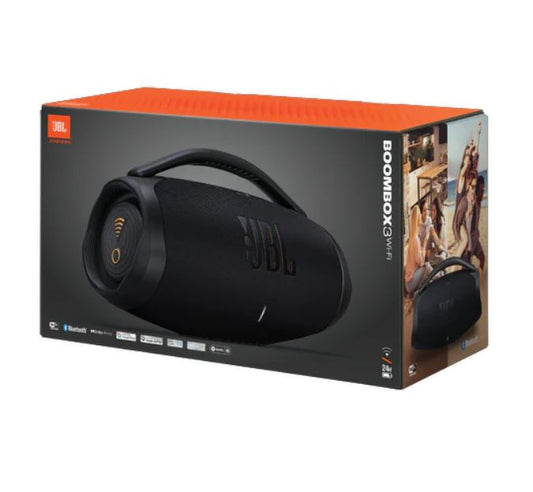 JBL Boombox 3 Wi-Fi Portable Speaker, JBLBB3WIFIBLKUK - Black