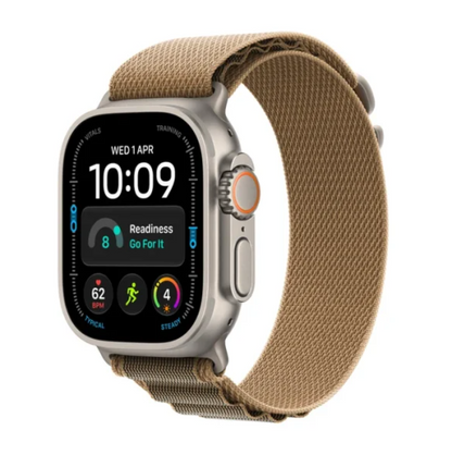 Watch Ultra 4 GPS + Cell 49mm Natural Titanium Case with Desert Alpine Loop M