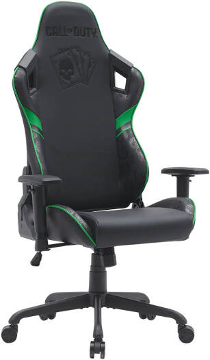 Call Of Duty (COD) Gaming Chair With Adjustable 4D Armrest & Metal Base - Green/Black