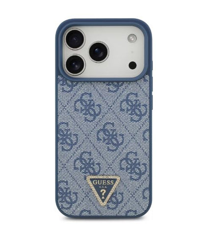 Guess MagSafe 4G PU Leather Case With Triangle Logo-iPhone 17 Pro