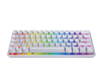 Razer Huntsman Mini Mercury Edition 60% Gaming Keyboard Linear Optical Red Switches & PBT Keycaps