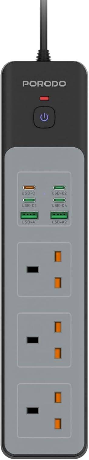 Porodo 3AC | 45W | 300W Power Strip