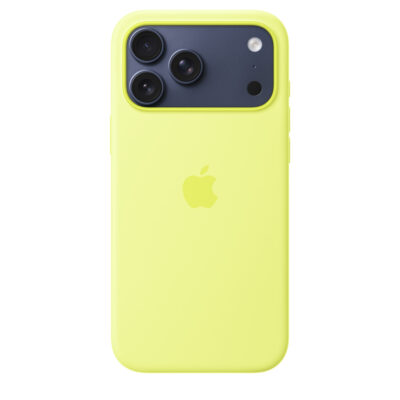 iPhone 17 Pro Max Silicone Case with MagSafe – Neon Yellow
